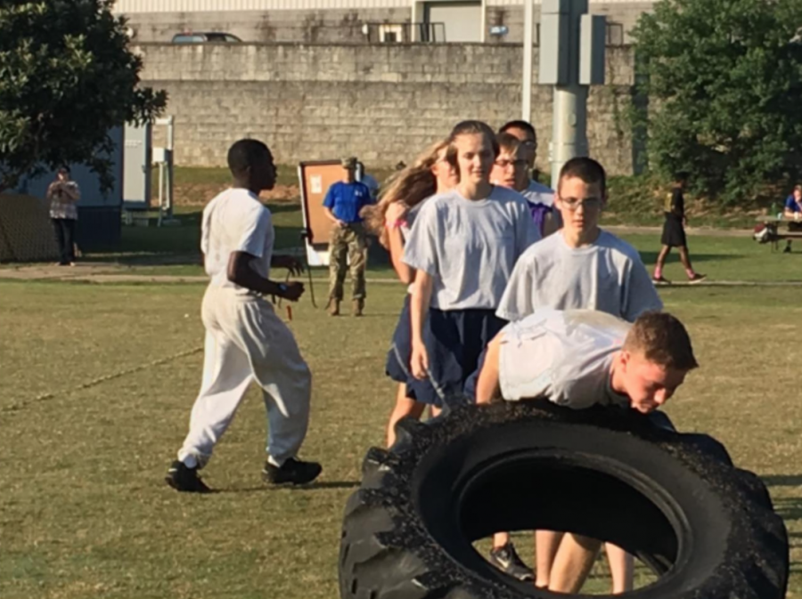 Cadets+from+AL-935+compete+in+a+Tire+Event+at+Argonaut+Challenge+at+University+of+West+Florida.+Daphne+fielded+3+8-cadet+teams+among+the+20+teams+competing.
