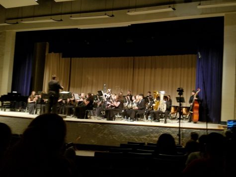This is a picture of  the Daphne High Schools  Symphonic Band Directed by Jamar Dumas